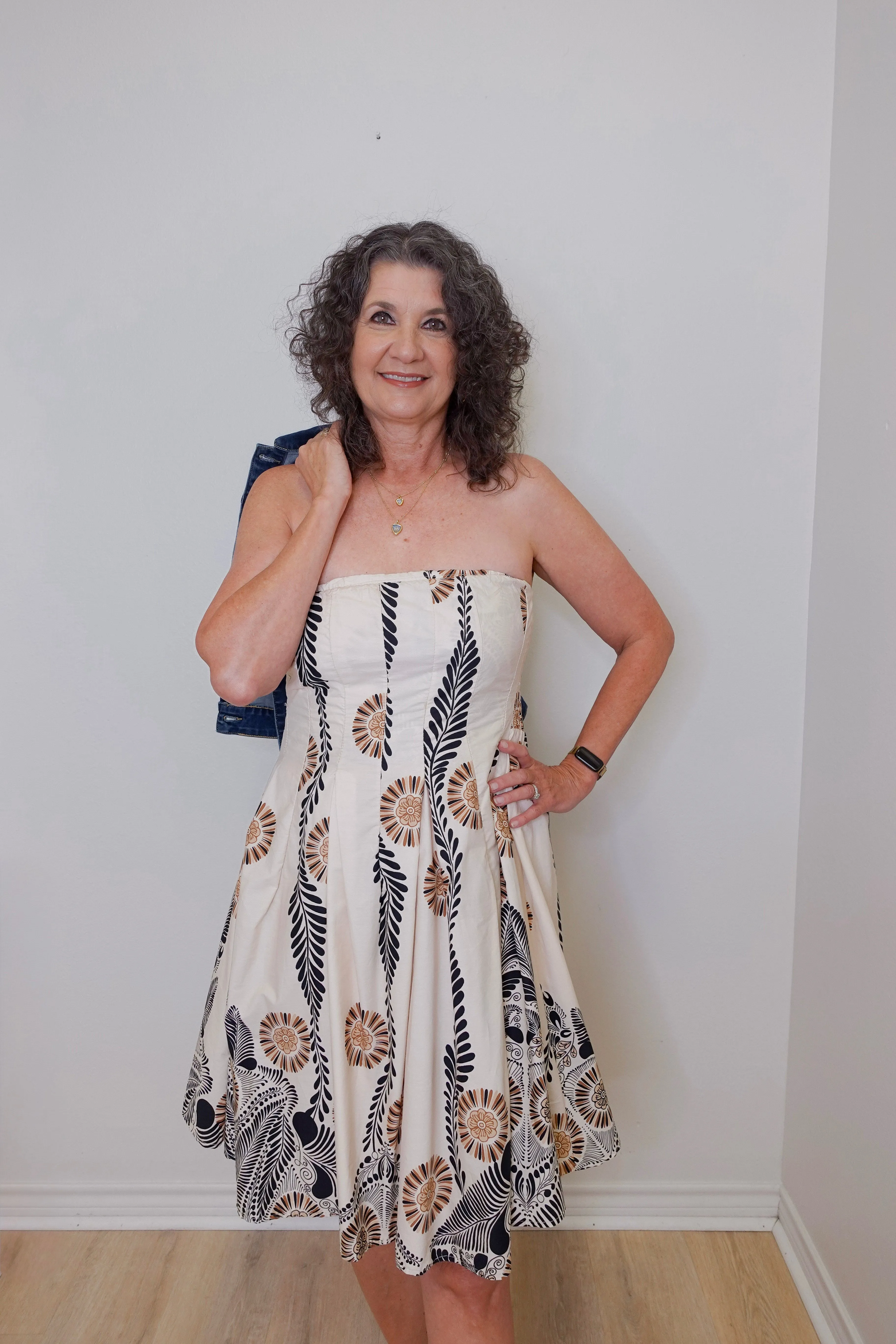 Abstract Midi Dress