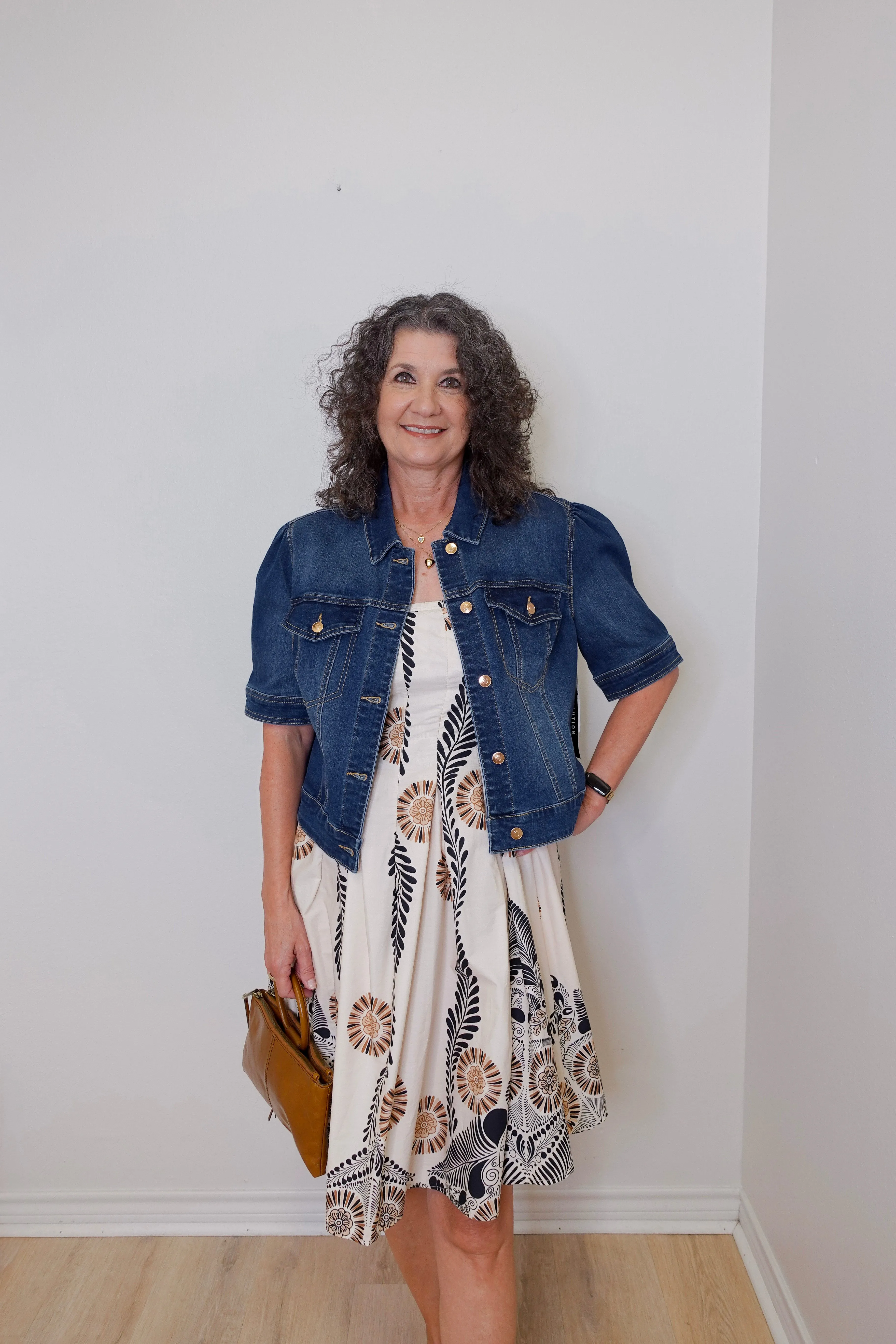 Abstract Midi Dress