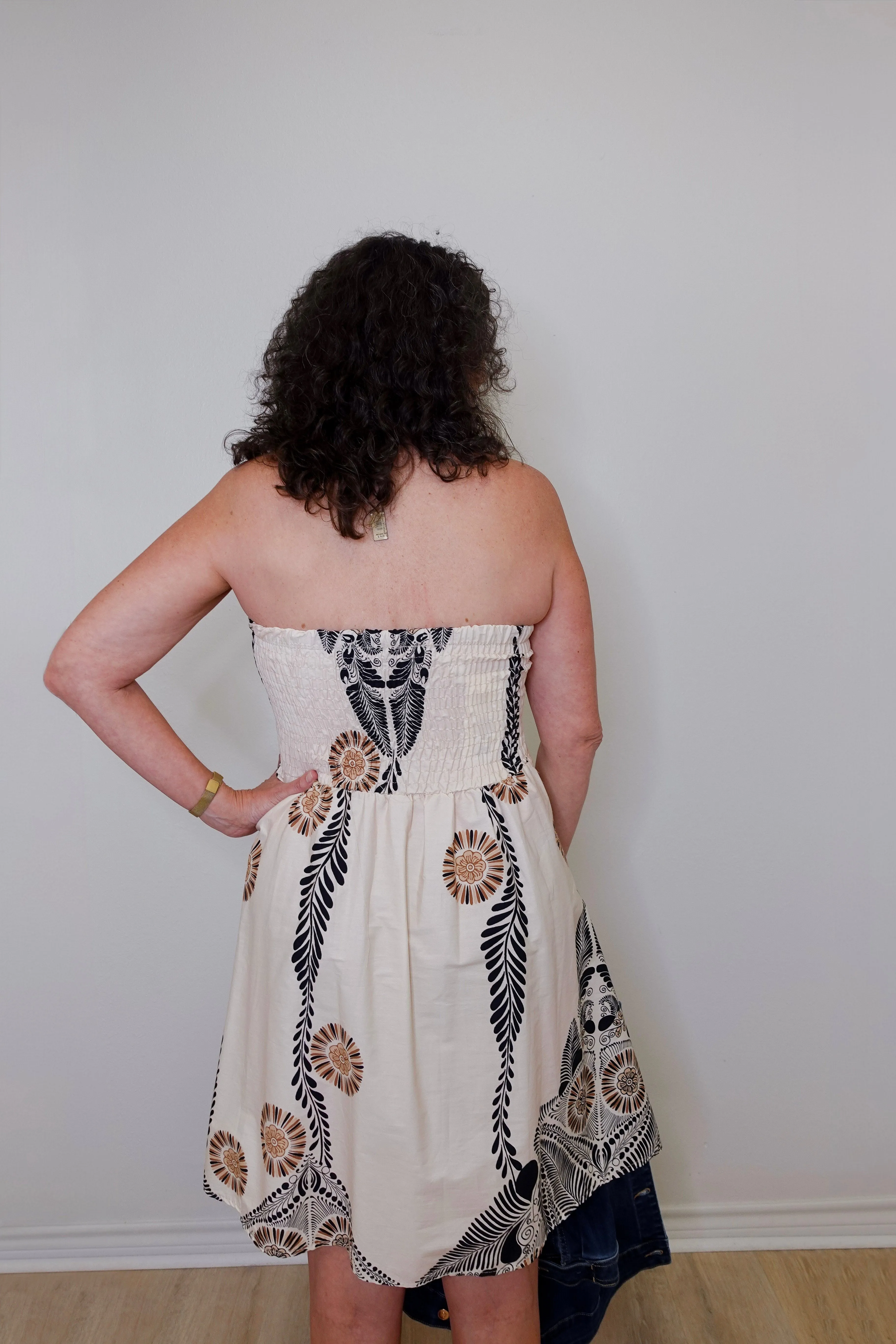 Abstract Midi Dress