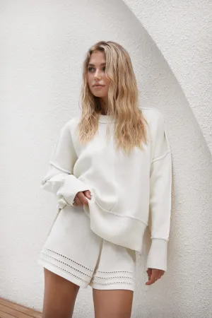 AFTER HOURS KNIT TOP - NATURAL