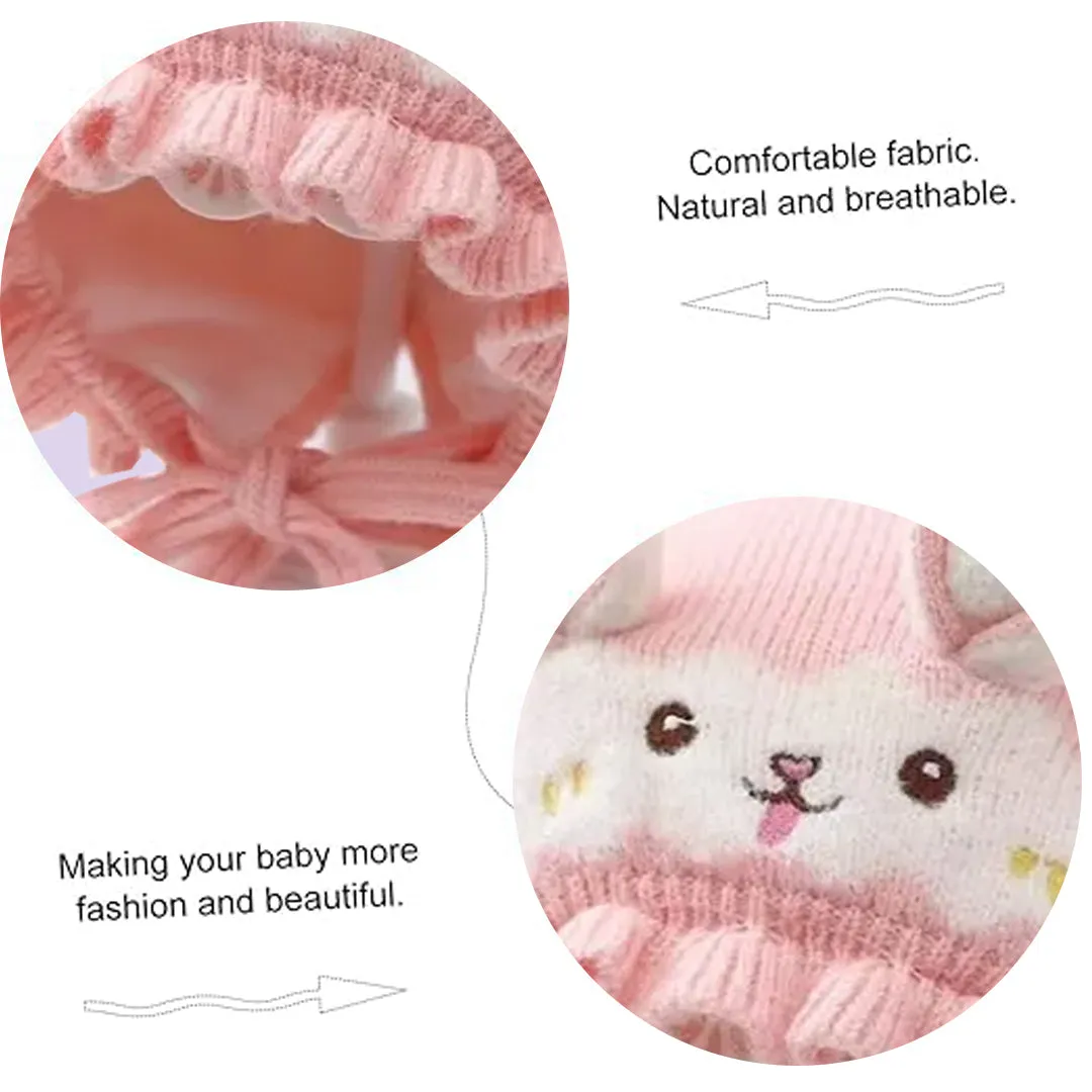 Babymoon Unisex Rabbit Winter Boy’s Girls Kids Cap Hat Baby Headwear | 0-24 M | Pink