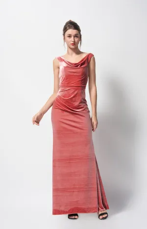 Cowl Neck Figure-Flattering Cut Mermaid
