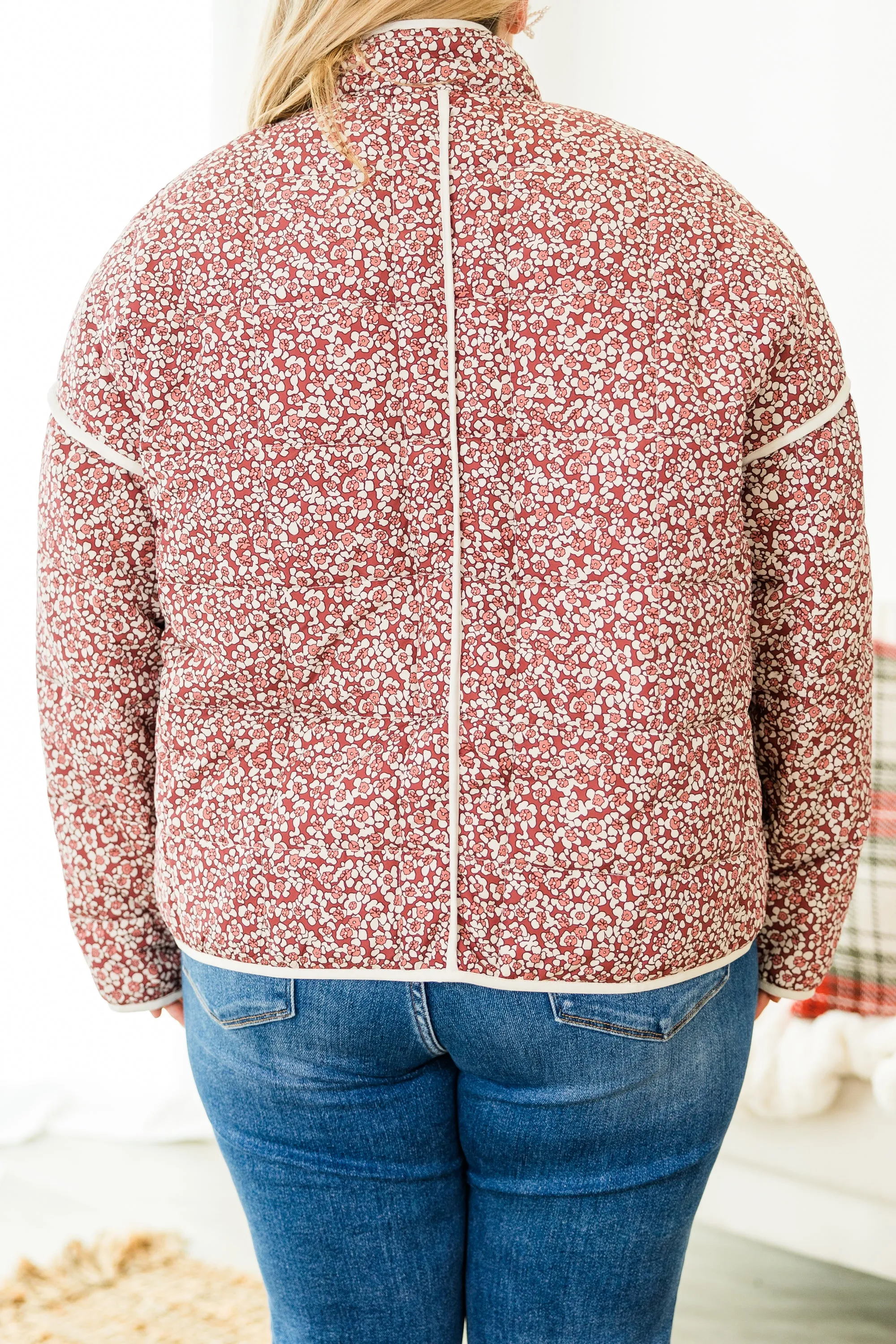 Cozy Meadow Jacket, Maroon