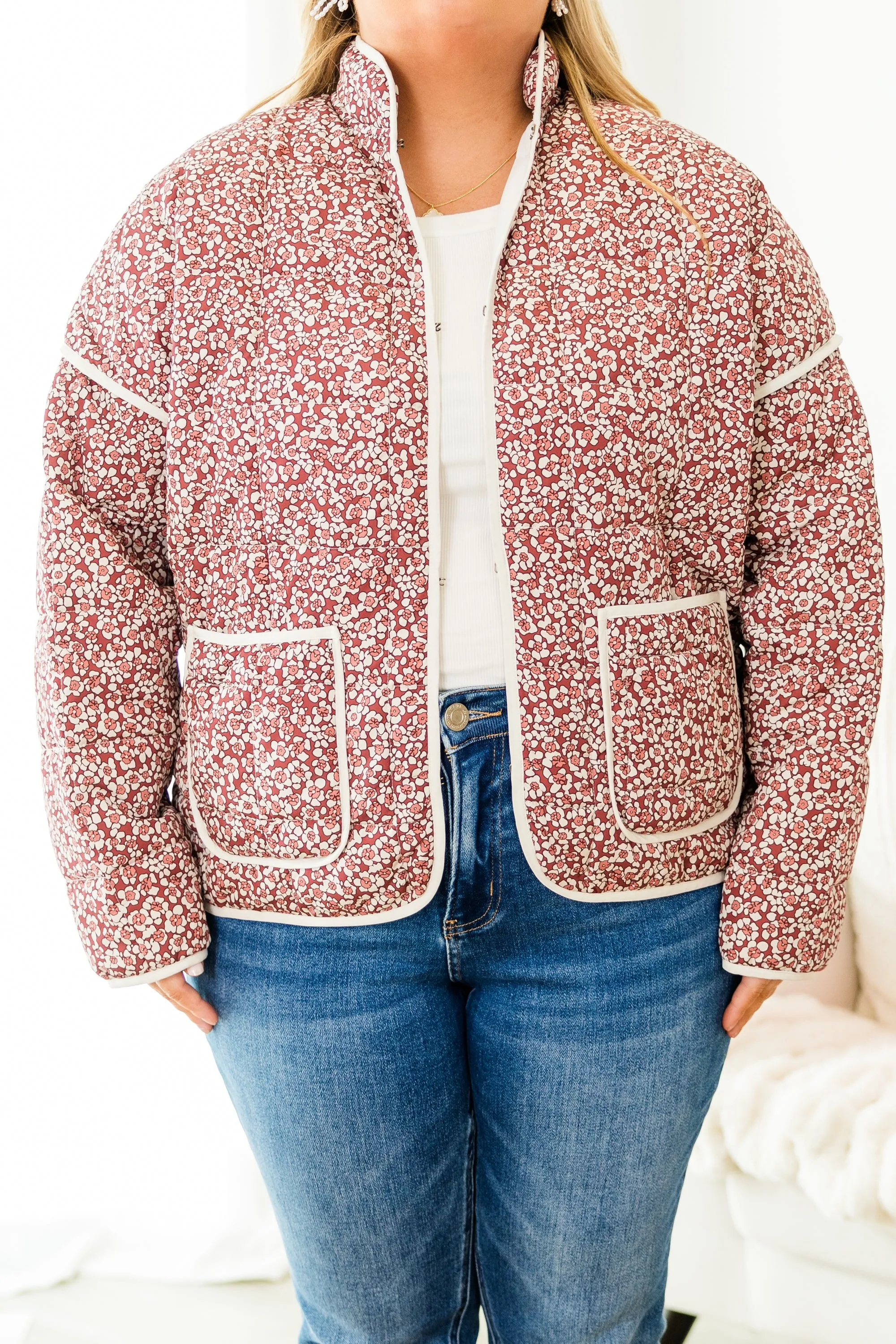 Cozy Meadow Jacket, Maroon