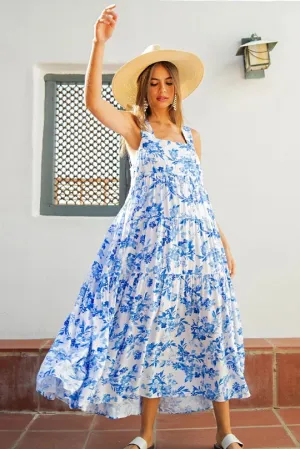 Danika Floral Print Tiered Dress
