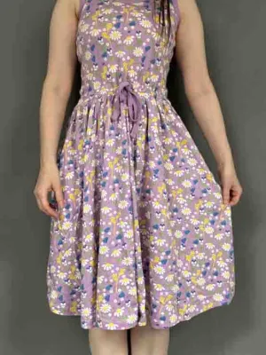 DUNS Adult Sleeveless Gathered Dress - Summer Days Violet