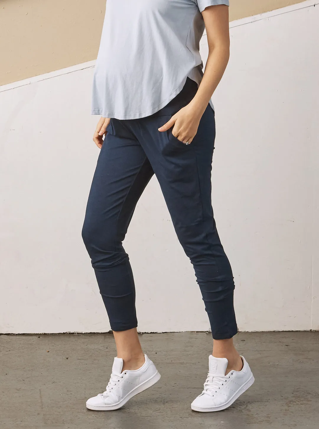 'Eden' Bamboo Maternity Lounge Pants - Navy
