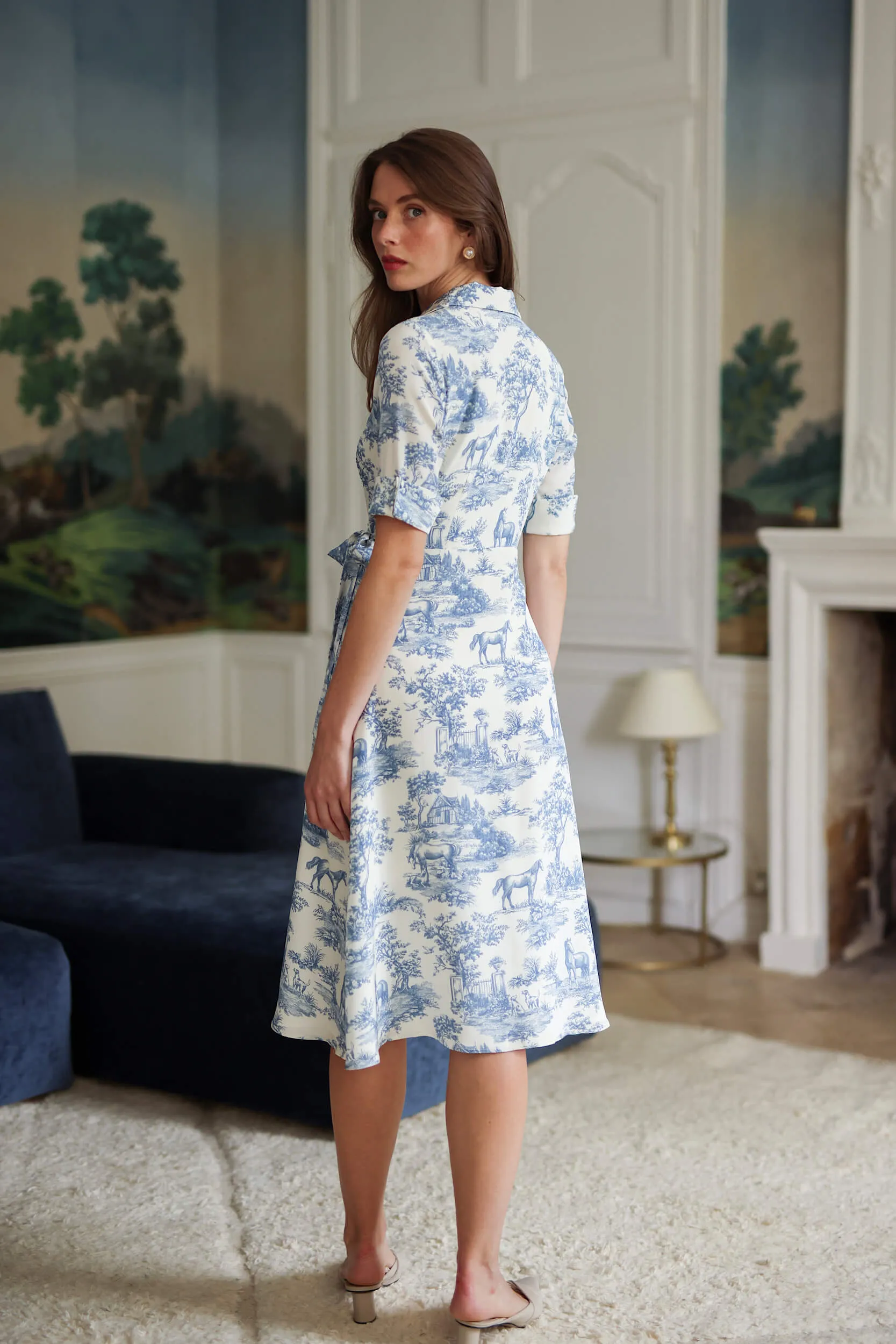 Elsie Toile De Jouy Dress