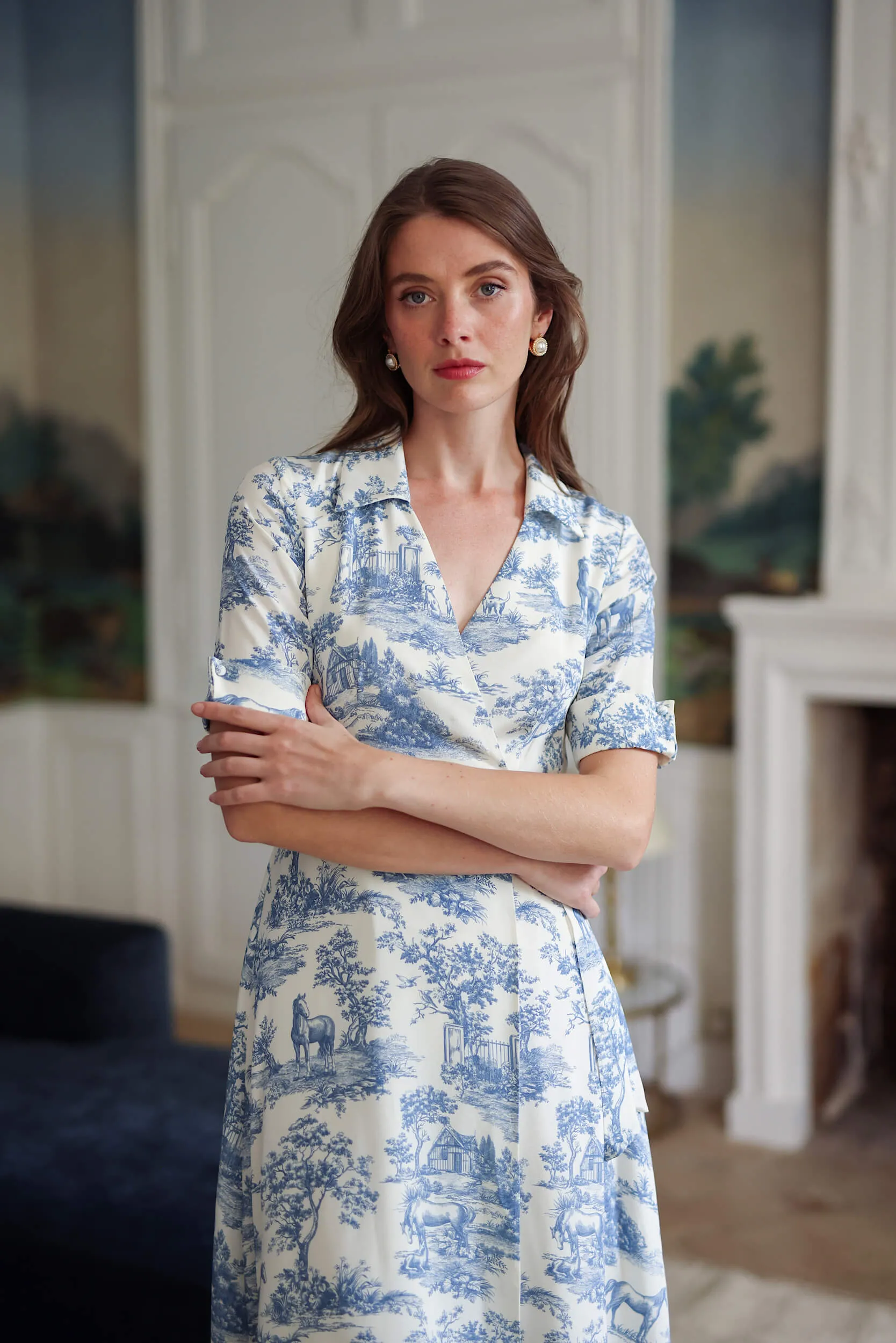 Elsie Toile De Jouy Dress