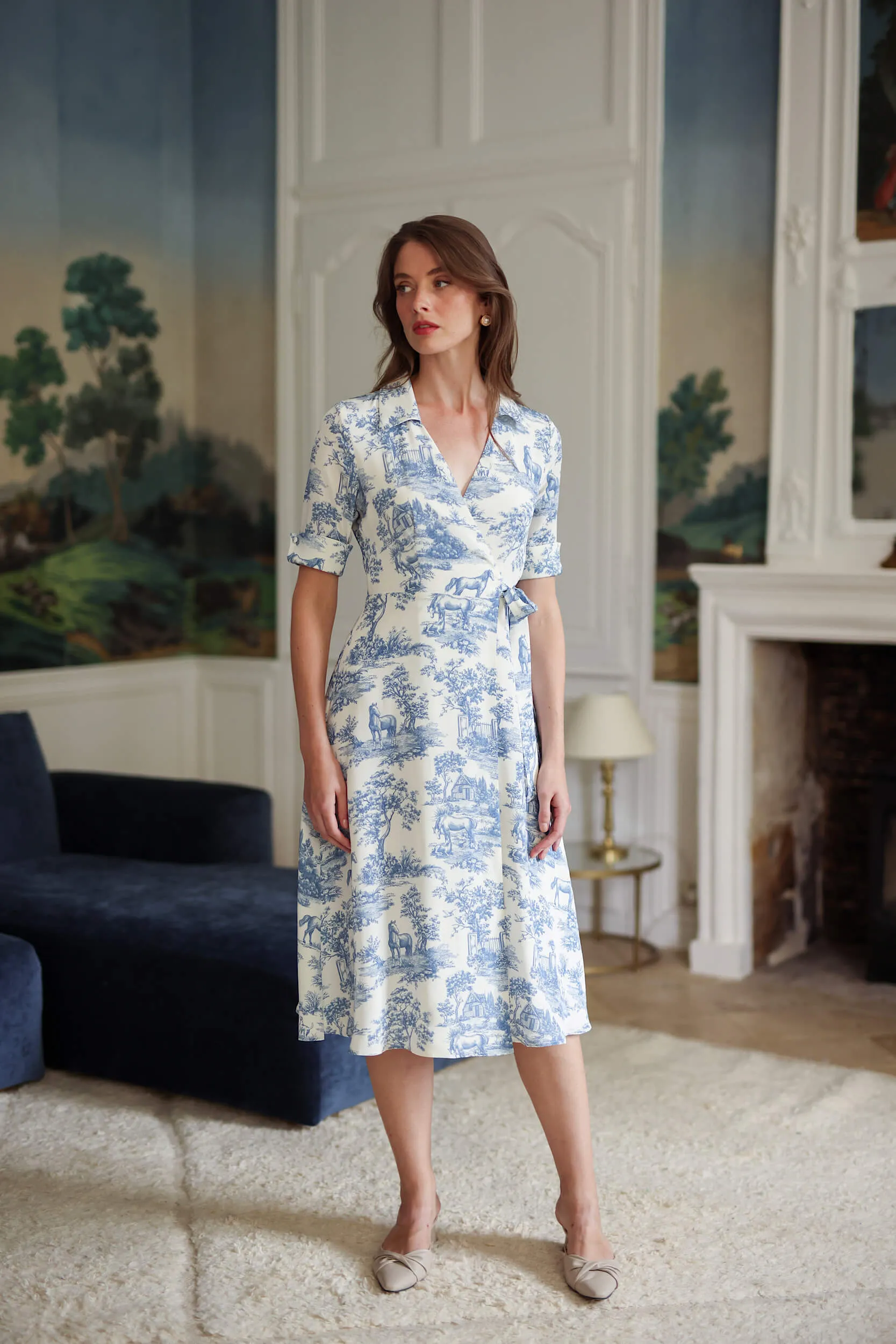 Elsie Toile De Jouy Dress