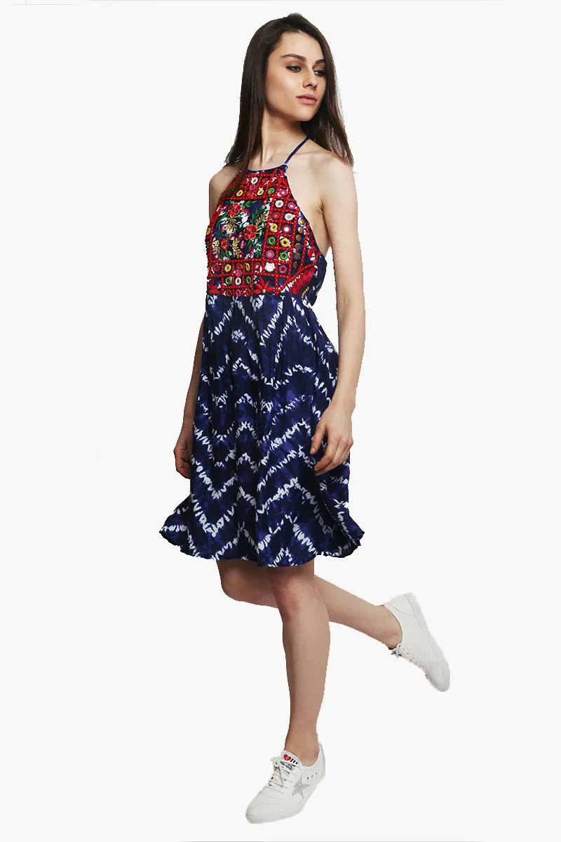 Embellished Knee Length Dress