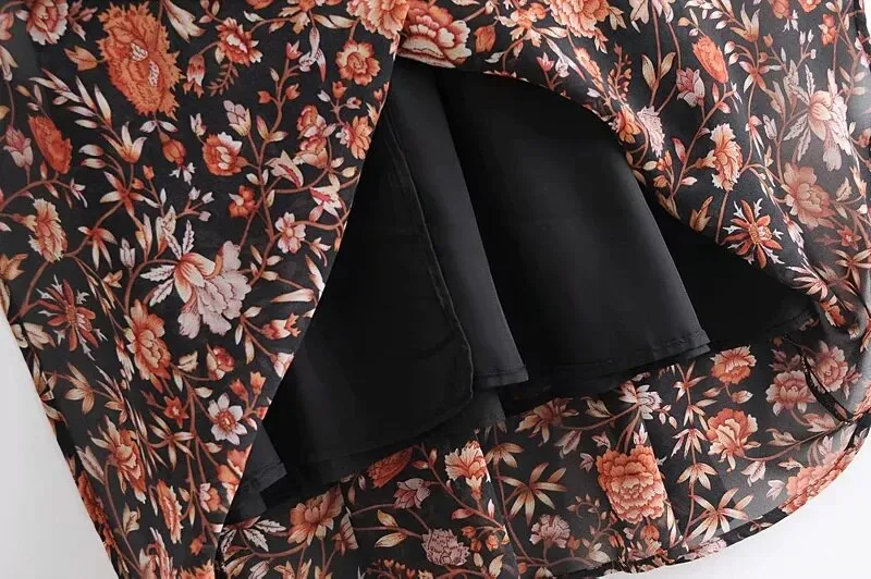 FLORAL PRINT MIDI DRESS
