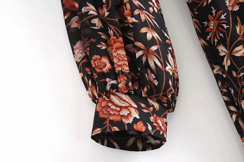 FLORAL PRINT MIDI DRESS