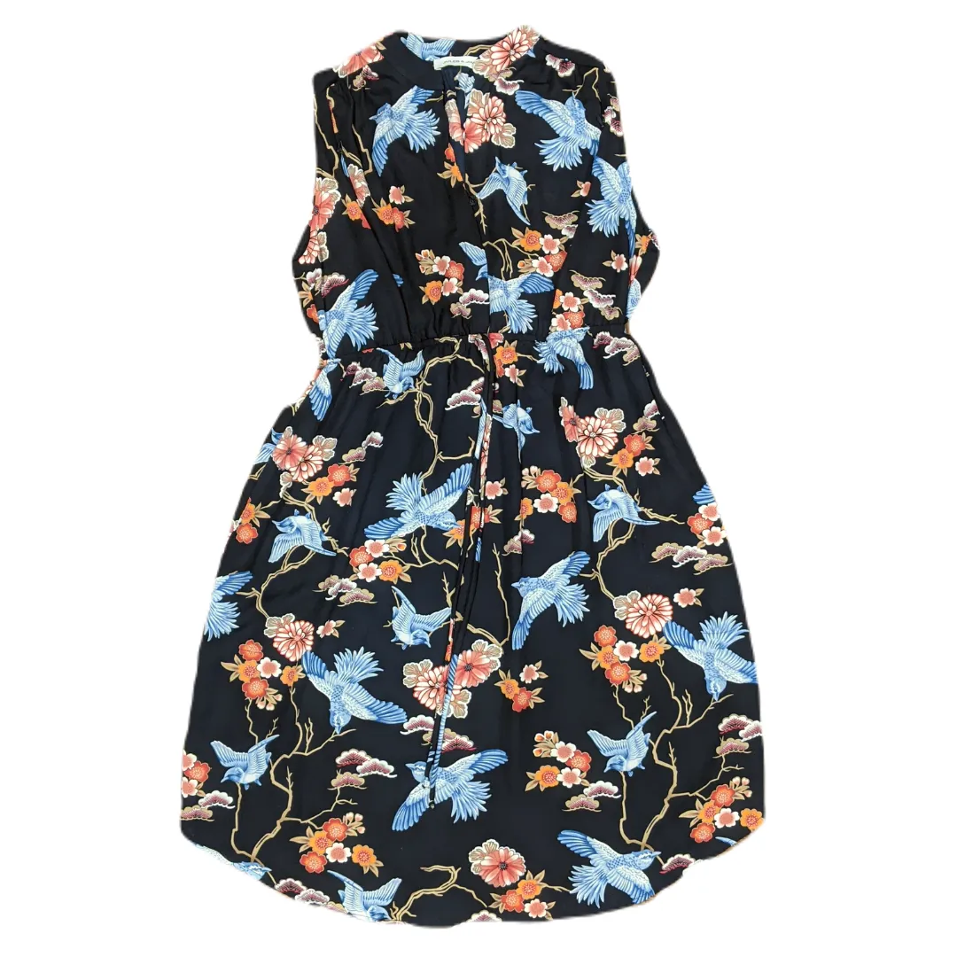 Flowers   Birds Maternity Dress, MED