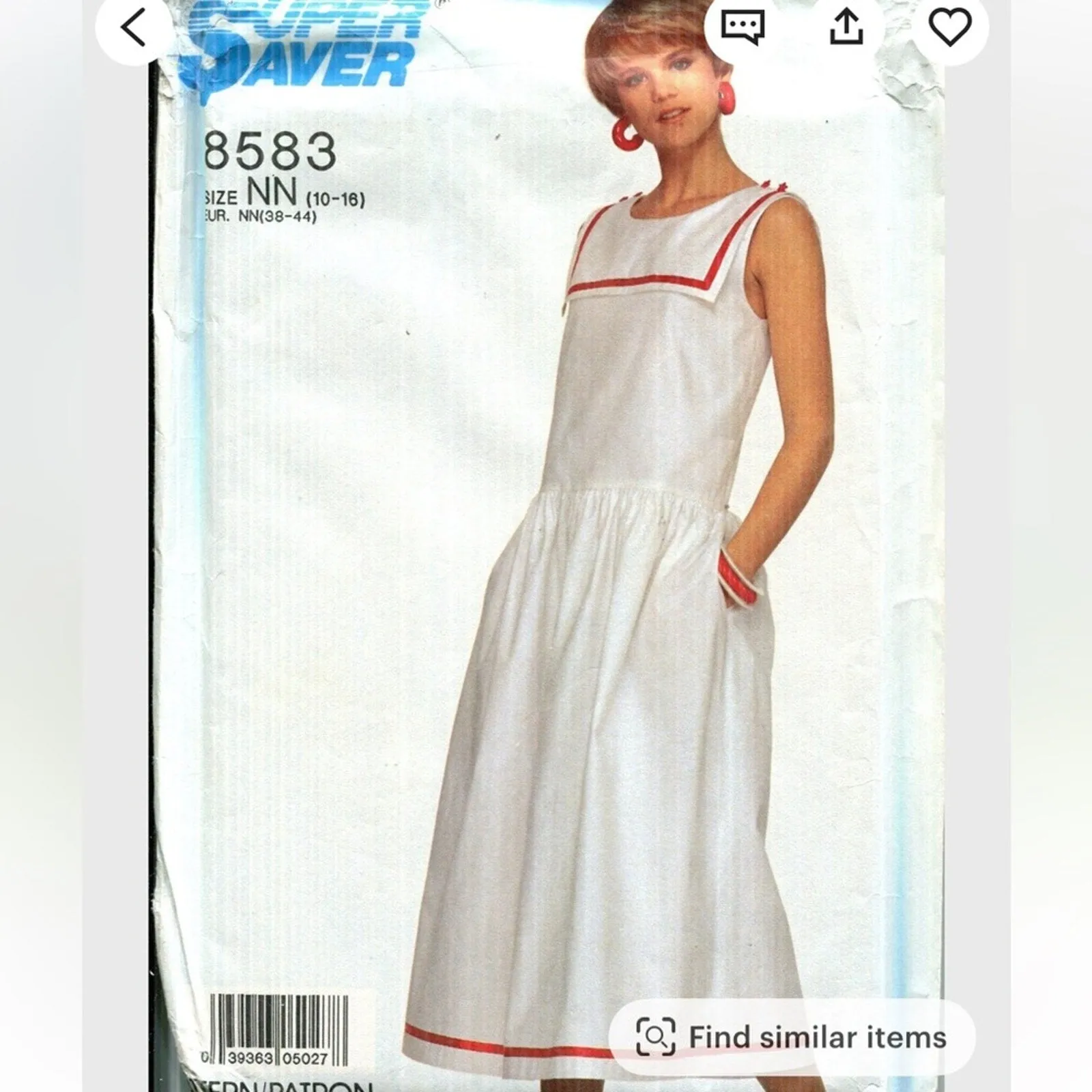Handmade Vintage 80’s Pinafore Dress