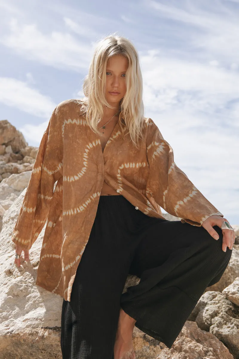 IN WONDER TIEDYE SHIRT - TAN
