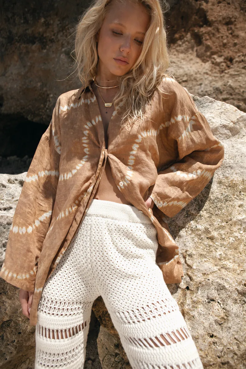 IN WONDER TIEDYE SHIRT - TAN