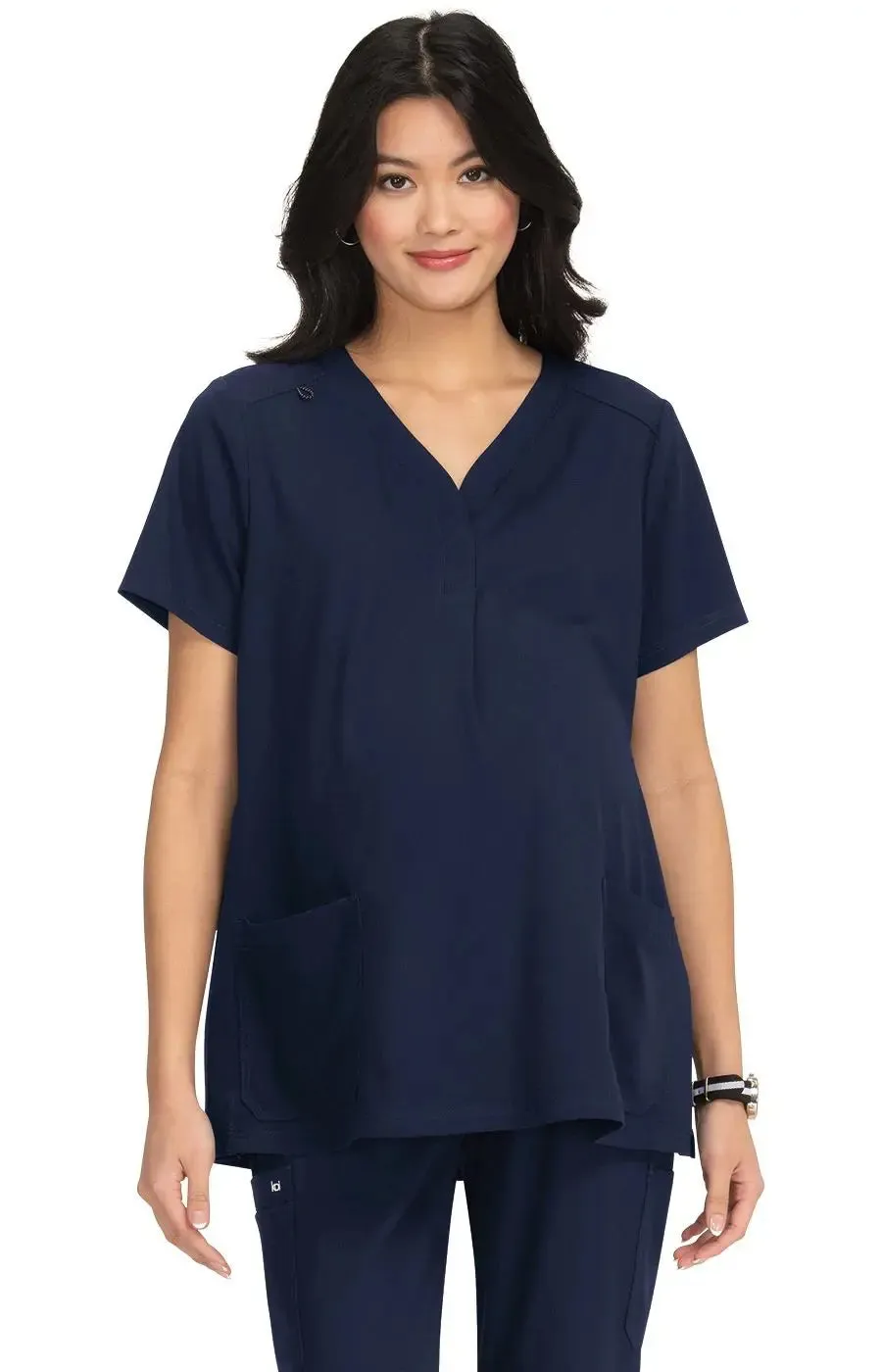 Koi Onboard Maternity Top - Navy