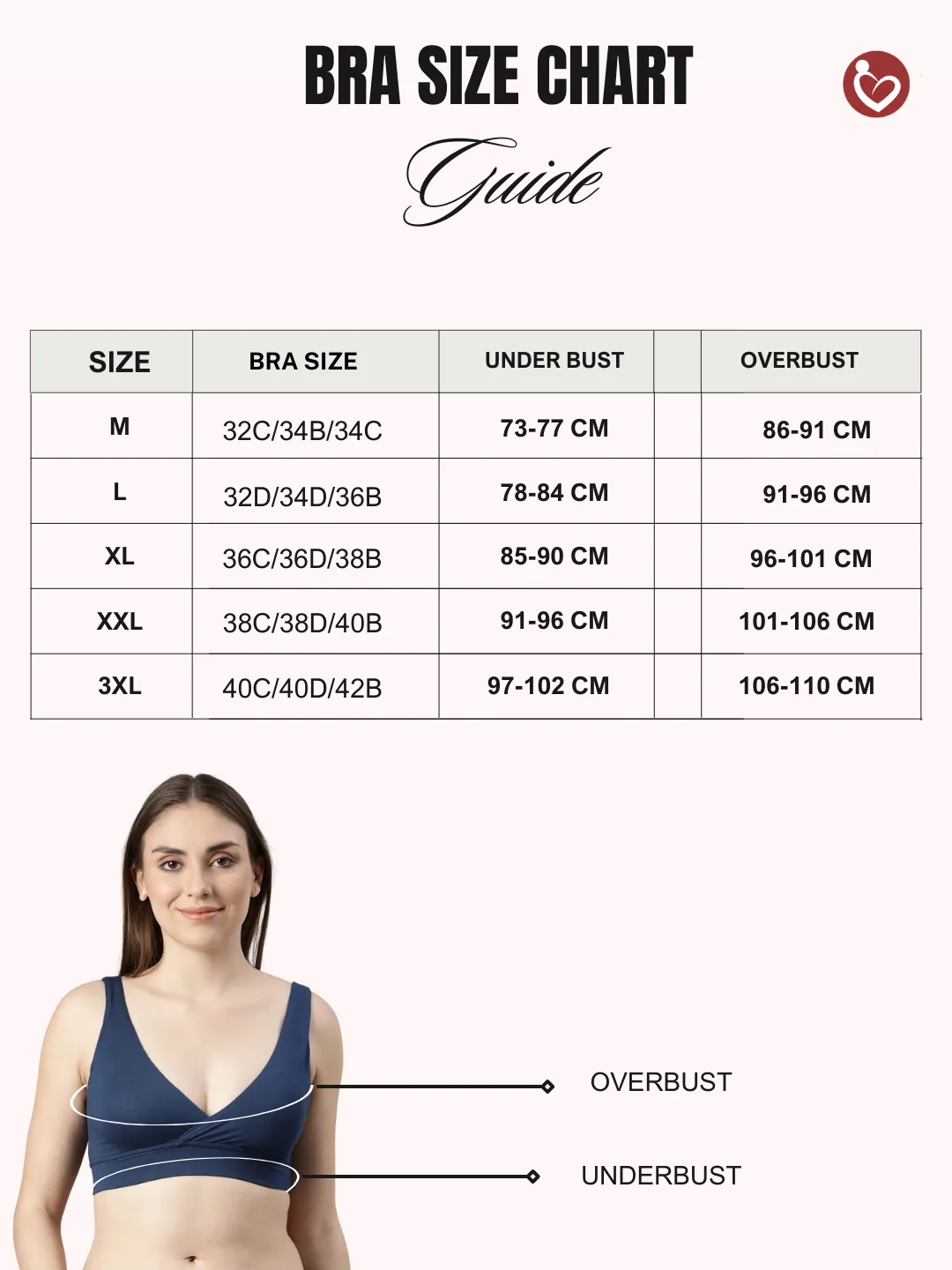 Maternity Lounge Bamboo Bra  (removable cups) Coral rose