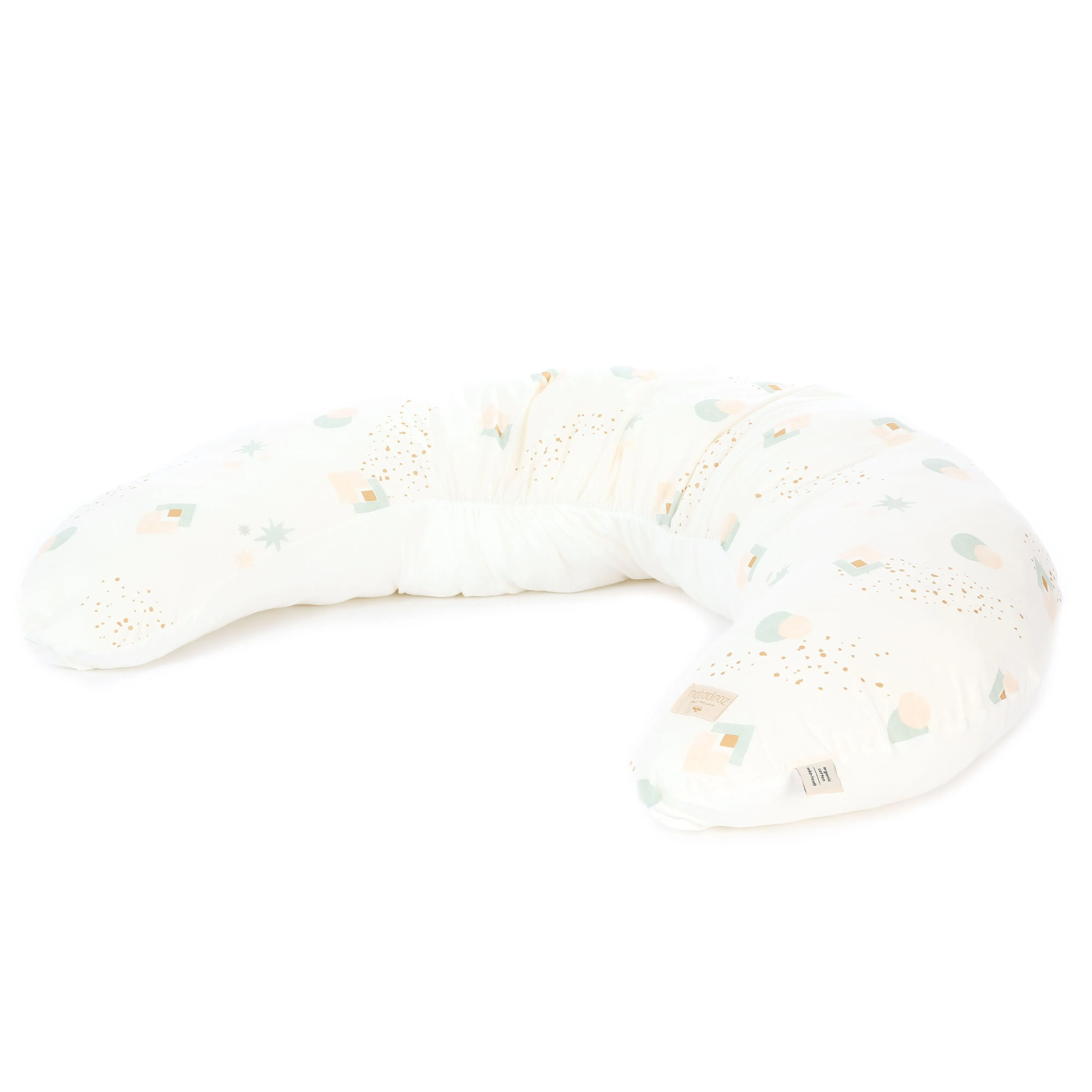nobodinoz Maternity Pillow Luna Aqua Eclipse/ White