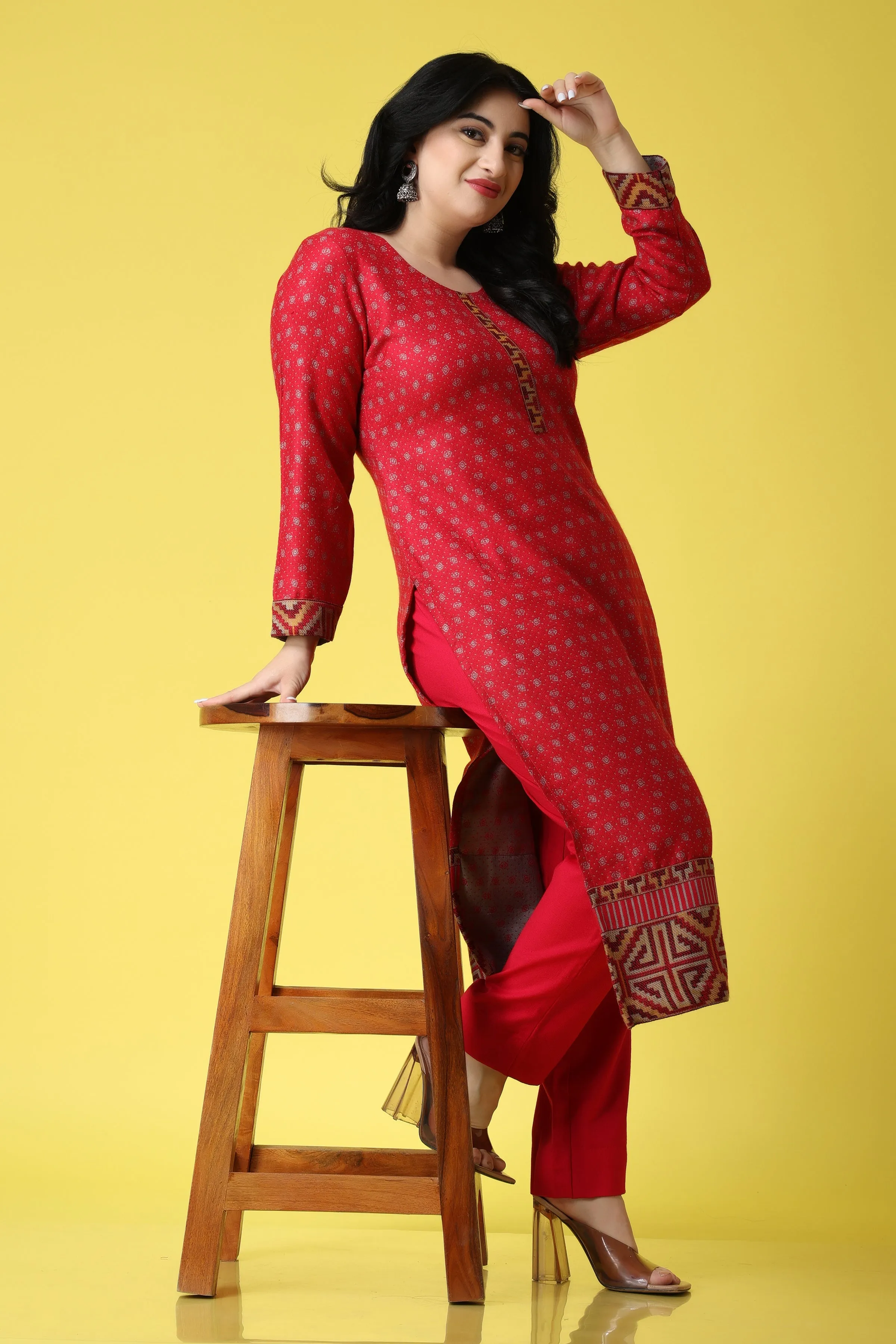 Spicy Touch Woollen Kurta