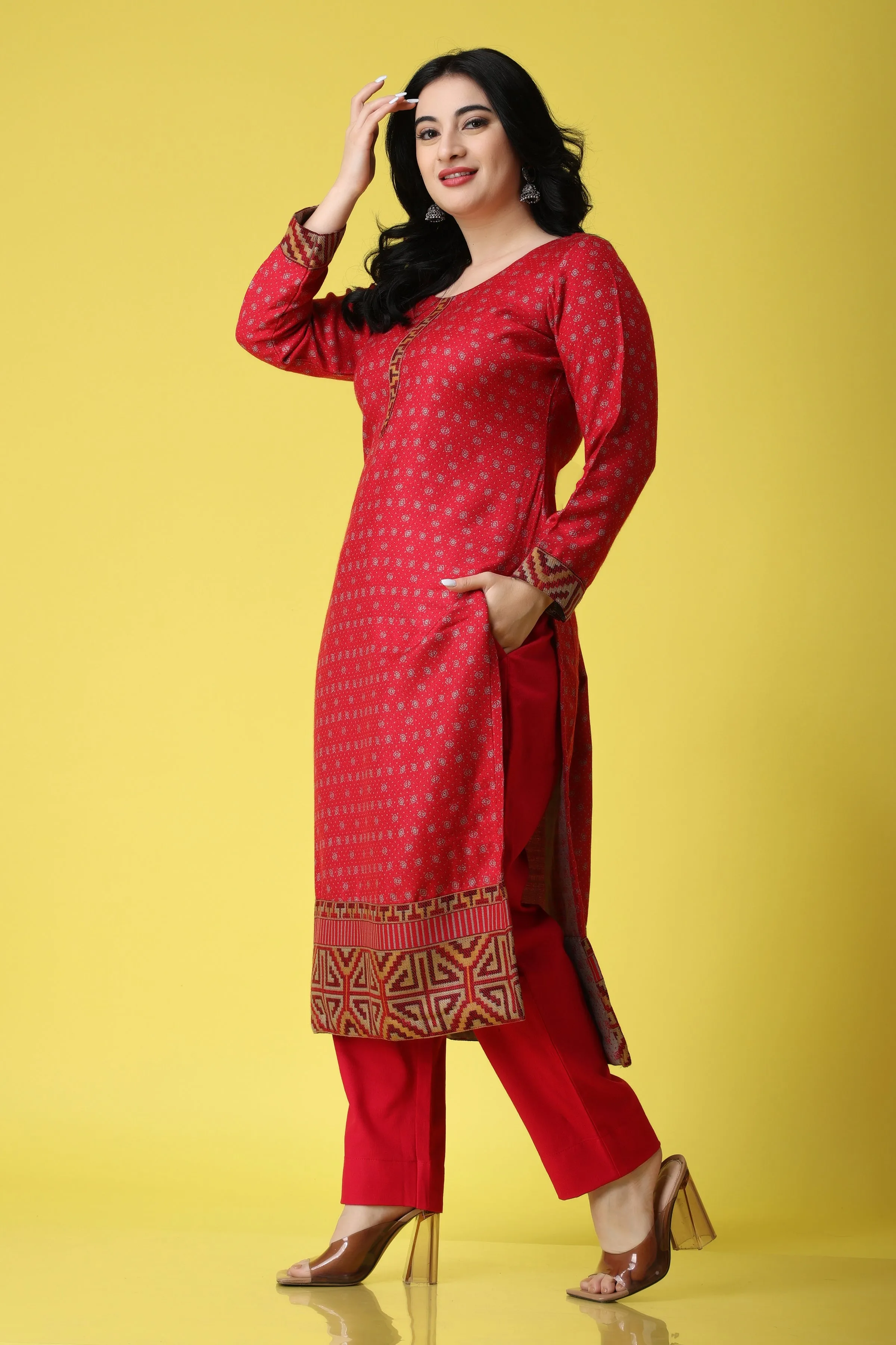 Spicy Touch Woollen Kurta