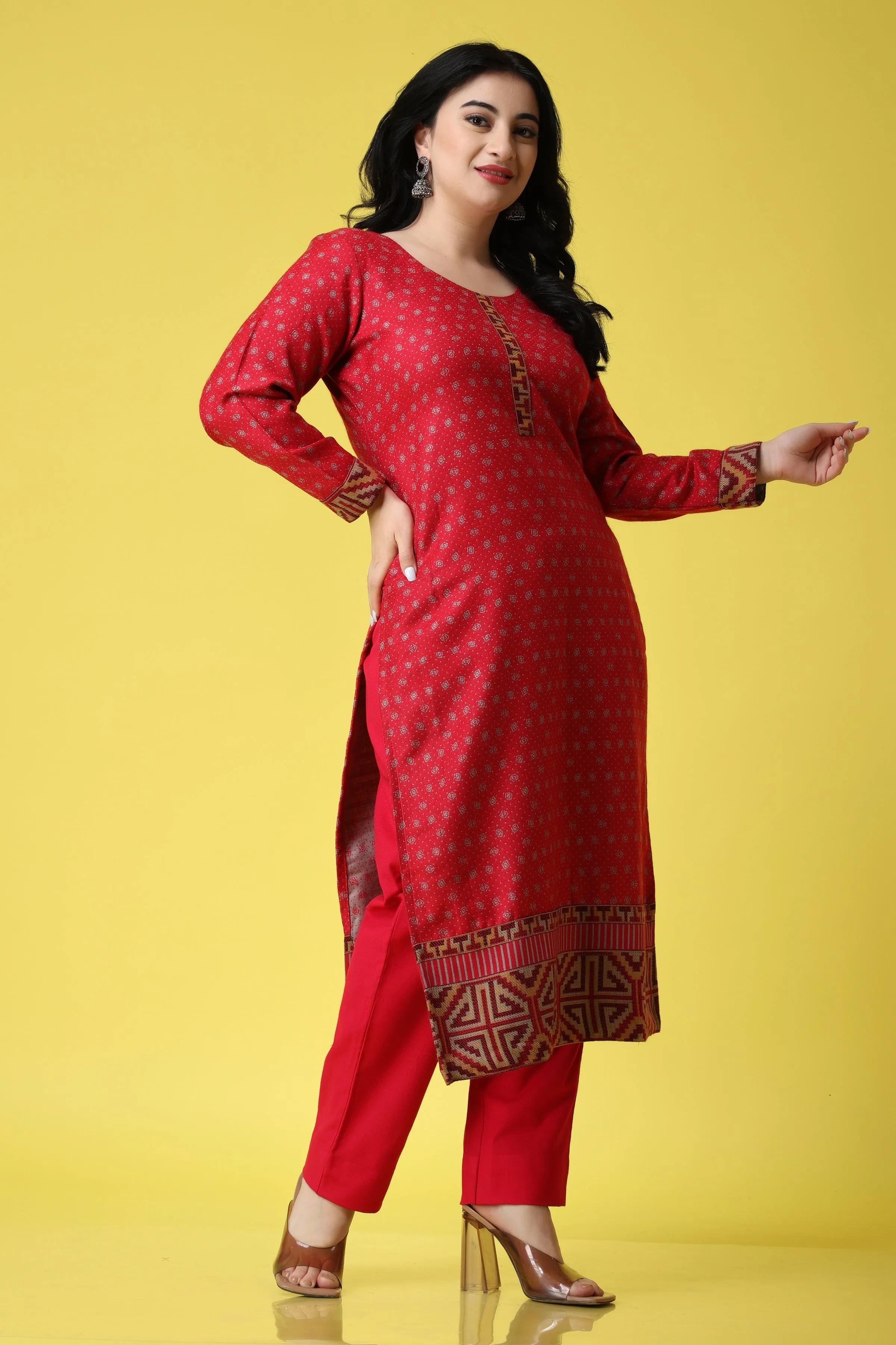 Spicy Touch Woollen Kurta