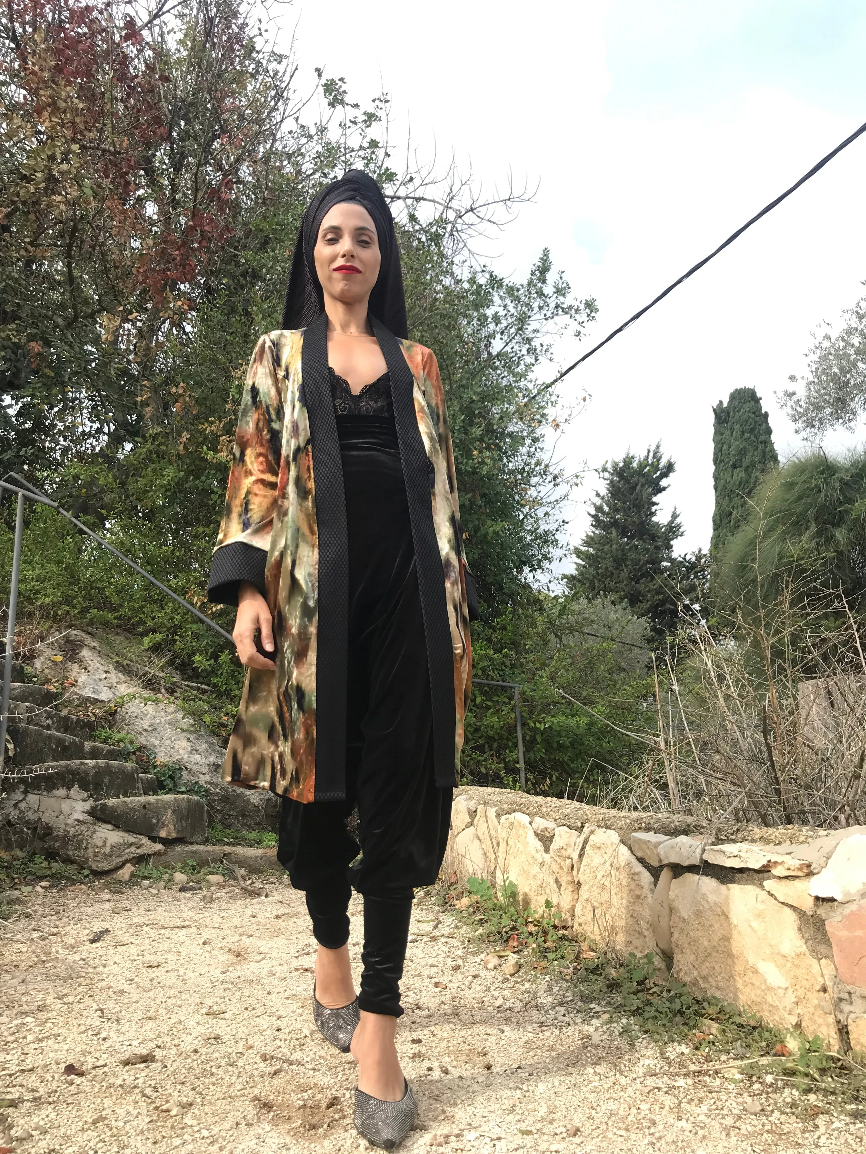 Velvet Midi Kimono