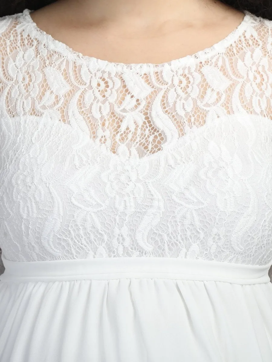 White Lace Maternity Dress